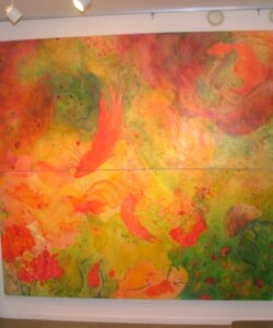 Celebration セレブレィション
Coloured pencil, watercolour, and gesso on wooden panel
色鉛筆や水彩
218 cm x 226 cm
2008 Celebration, セレブレィション, Coloured pencil, watercolour, gesso, wooden panel, 色鉛筆や水彩 ,218 cm x 226 cm, 2008, Photo and artwork by Michelle Zacharias, ザカライアス・ミッシェル, copyright Michelle Zacharias, do not reproduce without permission of Michelle Zacharias, artist in Asia, abstract, Canadian artist, art in Japan, drawing, coloured pencil, colored pencil