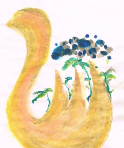 Sketch 2 スケッチ2; 2016; Watercolour on paper 水彩 Photo and artwork by Michelle Zacharias, ザカライアス・ミッシェル, copyright Michelle Zacharias, do not reproduce without permission of Michelle Zacharias, artist in Asia, abstract, Canadian artist, art in Japan, Sketch 2, スケッチ2, doodle,